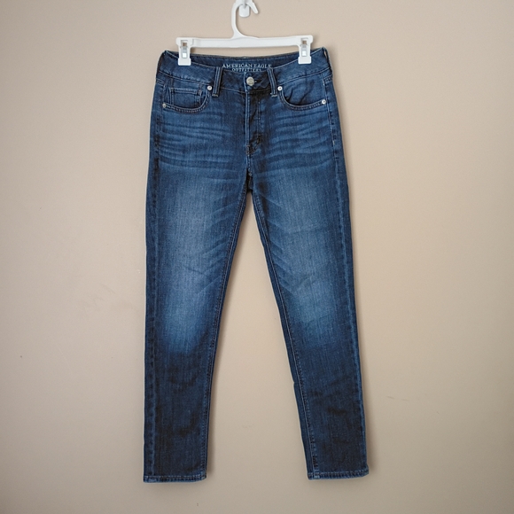 American Eagle Outfitters Tomgirl Blue Jeans - Picture 1 of 8
